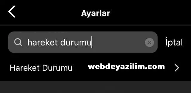 instagram görüldü kapatma