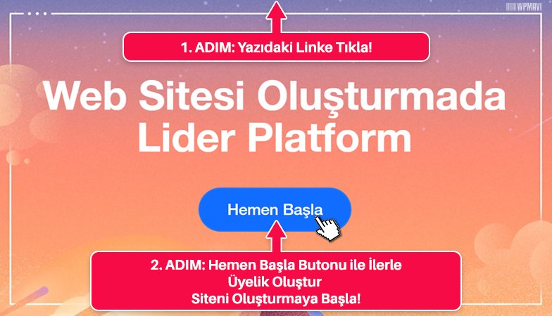 En Kolay Web Sitesi Yapma (Yöntem 1)