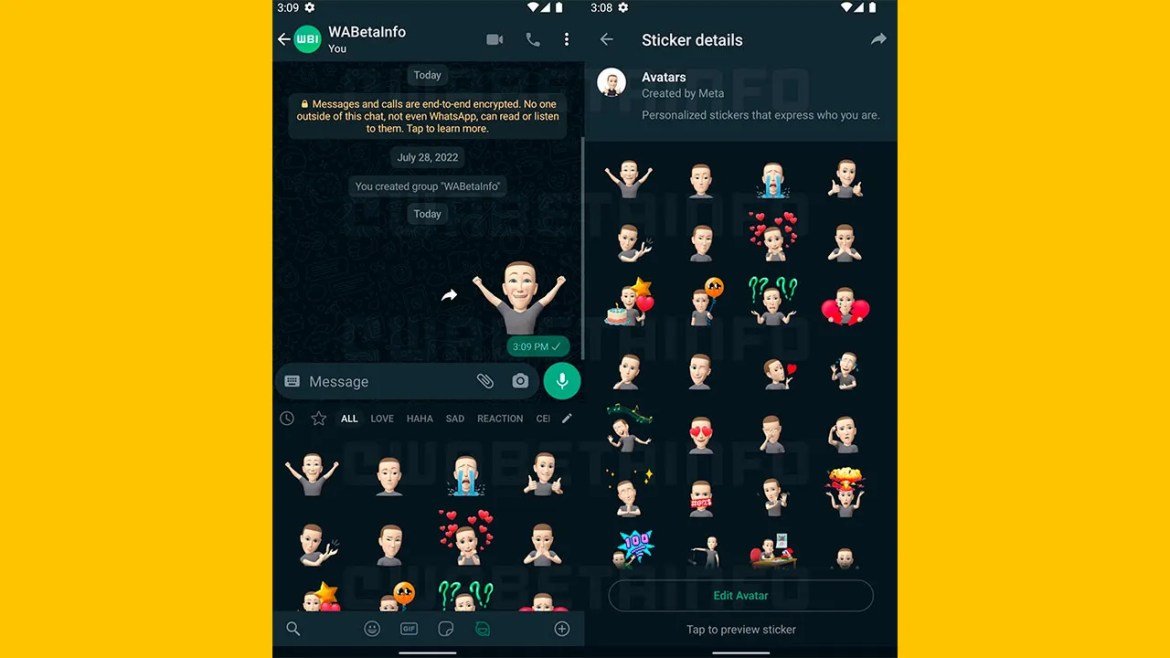WhatsApp’taki avatarlarınız çıkartmaya dönüşüyor!