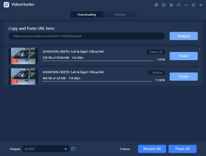 VideoHunter Windows 11 Video İndirme Programı