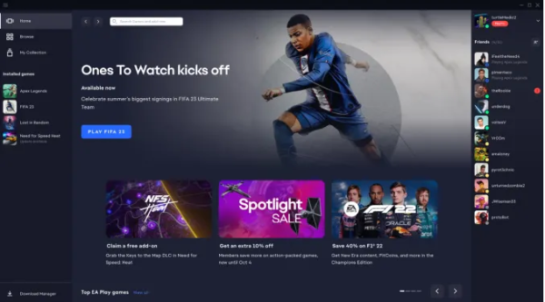 EA, Origin için yeni bir PC uygulamasını kullanıma sunmaya başladı