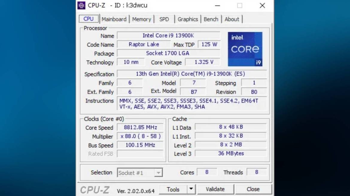 Intel Core i9-13900K