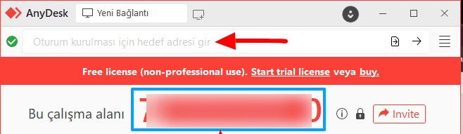 AnyDesk Nedir, Nasıl Kullanılır? Detaylı Anlatım 3 AnyDesk Hedef Adres