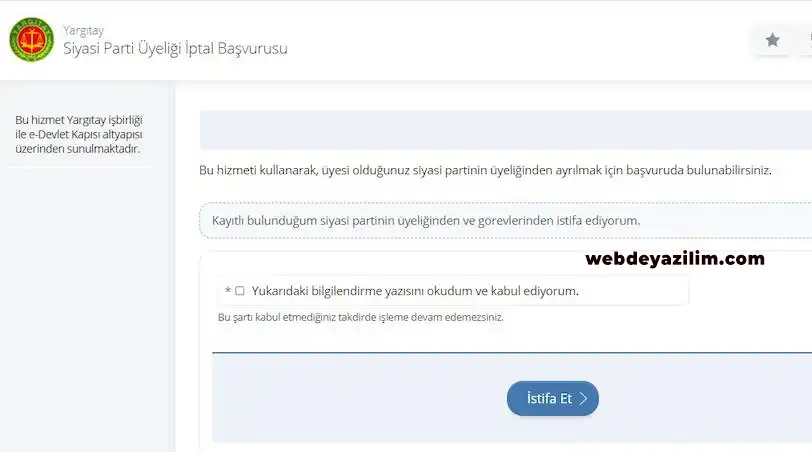 E-Devlet üzerinden siyasi parti iptali nasıl yapılır?