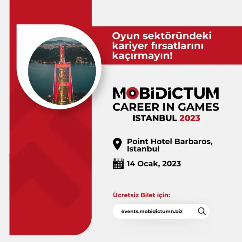 Oyun sektörü odaklı kariyer etkinliği 14 Ocak’ta İstanbul’da düzenlenecek!