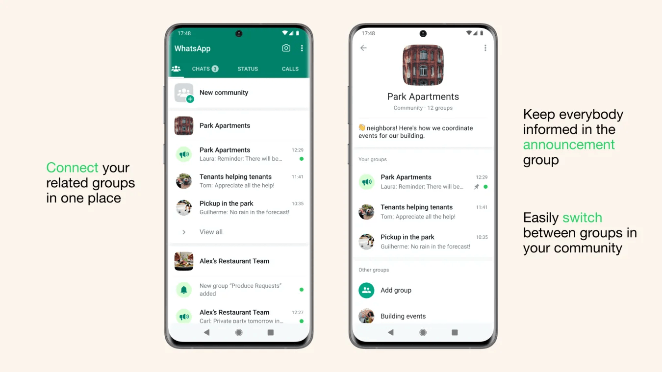 WhatsApp yeni Topluluklar özelliği gruplar için değişiklik getiriyor