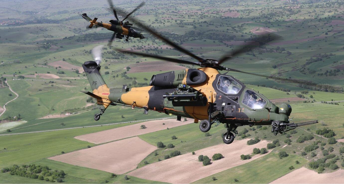 Füze saldırılarından etkilenmeyen T-129 Atak!