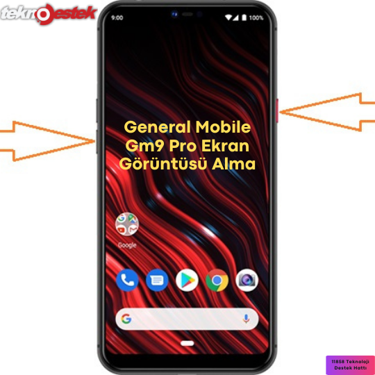 General Mobile Gm9 Pro ekran görüntüsü alma Ekran görüntüsü alma