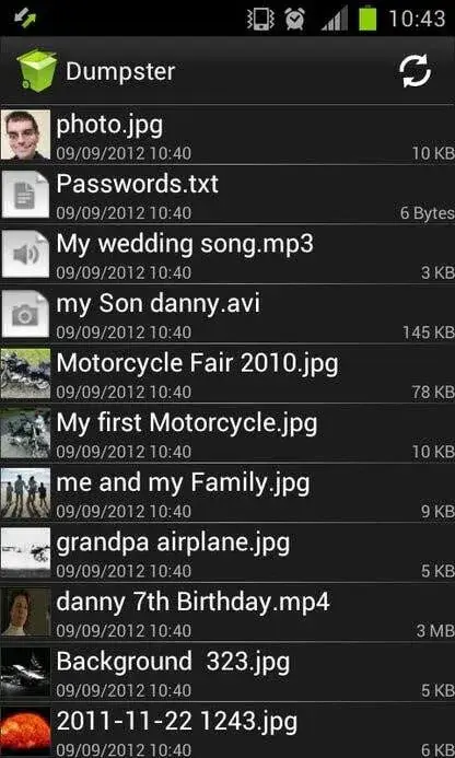 Dumpster Photos & Video Recovery (Android) telefondan silinen videoları geri getirme ve kurtarma