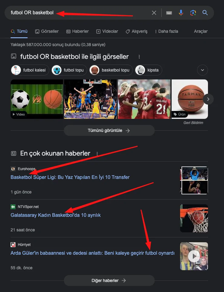Google Arama Teknikleri
