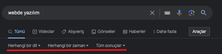Google Arama Teknikleri