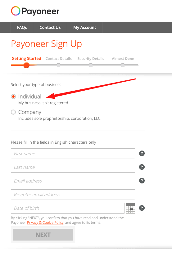 Payoneer Hesap Açma nasıl yapılır?