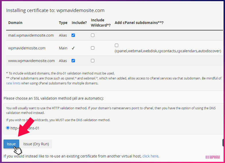 Site Yapmak - SSL Kurulumu 3. Adım