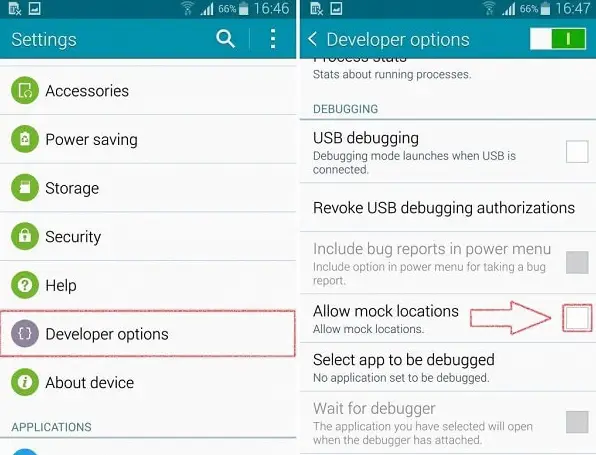 Android sahte konum ayarları