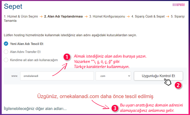 İnternet Sitesi Kurmak - İnternet Sitesi Yapma - Alan Adı Arama