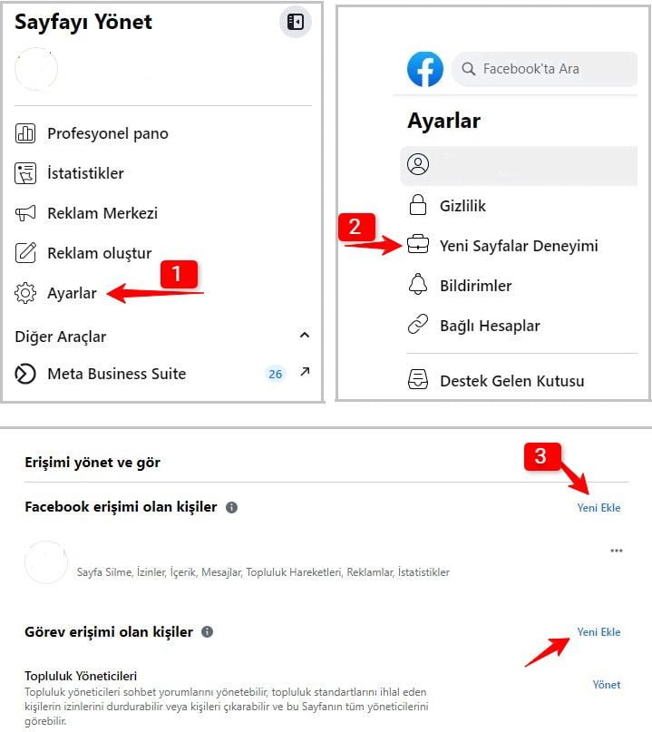 Facebook Sayfa Yöneticisi Ekleme/Kaldırma 1 Facebook sayfa yöneticisi nasıl eklenir/kaldırılır