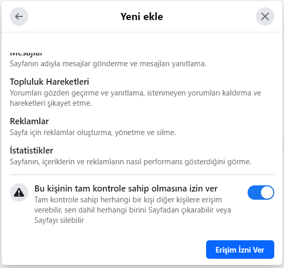 Facebook Sayfa Yöneticisi Ekleme/Kaldırma 2 Facebook sayfa yöneticisi nasıl eklenir/kaldırılır-2