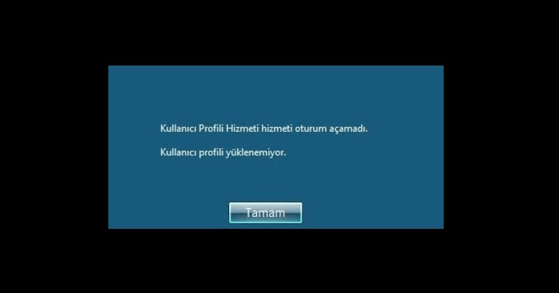 Windows Kullanıcı Profili Yüklenemiyor Çözümü | Teknoweblog