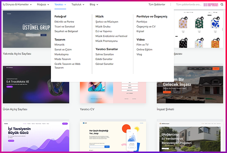 Wix Kodsuz Web Sitesi Oluşturma Şablonları